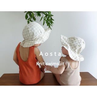 【新品未使用】Aosta ニット 水着 韓国子供服 韓国こども服(水着)