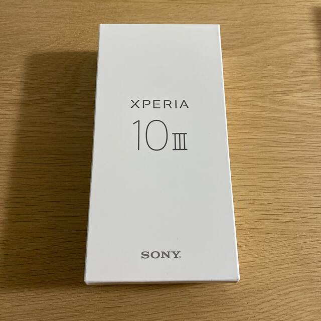 Xperia(エクスペリア)の【新品未使用】Xperia 10 III ブラック SIMロック解除済 スマホ/家電/カメラのスマートフォン/携帯電話(スマートフォン本体)の商品写真
