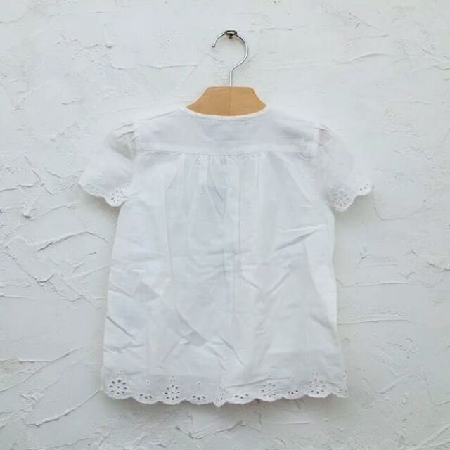 POLO RALPH LAUREN(ポロラルフローレン)の新品 115cm ポロラルフローレン ホワイトレース チュニック ブラウス子供服 キッズ/ベビー/マタニティのキッズ服女の子用(90cm~)(ブラウス)の商品写真