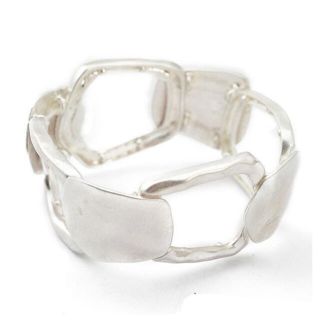 トゥデイフル(TODAYFUL)のWide matte silver bangle No.366(ブレスレット/バングル)