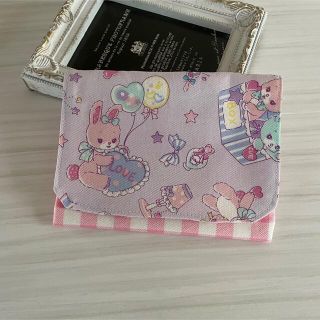 移動ポケット ゆめかわ パープル ウサギ 女の子(外出用品)