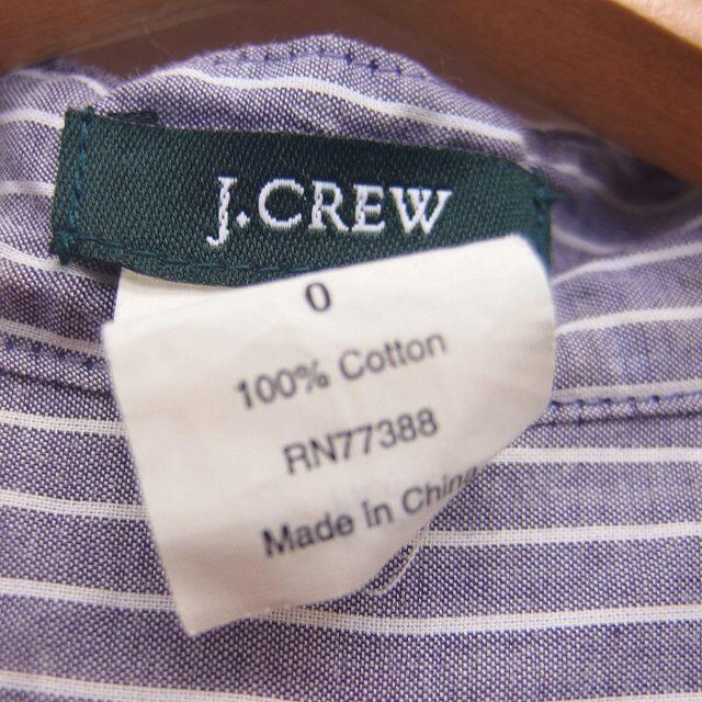 J.Crew(ジェイクルー)のジェイクルー ワンピース 膝丈 半袖 フリル コットン 0 パープル 紫 レディースのワンピース(ひざ丈ワンピース)の商品写真