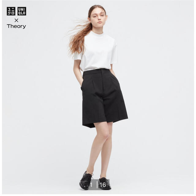 UNIQLO(ユニクロ)のユニクロセオリー　感動タックショートパンツ レディースのパンツ(ショートパンツ)の商品写真