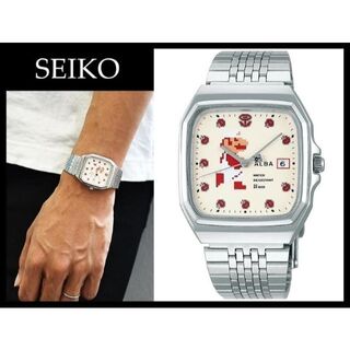 セイコー(SEIKO)の新品 セイコー アルバ スーパーマリオ ファイヤーボール マリオ 腕時計 ①(腕時計(アナログ))