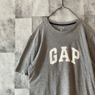 ギャップ(GAP)の【古着】OLDGAP ビックロゴ プリント Tシャツ グレー アメカジ S(Tシャツ/カットソー(半袖/袖なし))