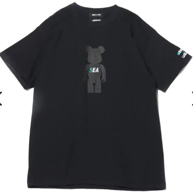 BE@RBRICK x atmos x WIND AND SEA Tシャツ L-