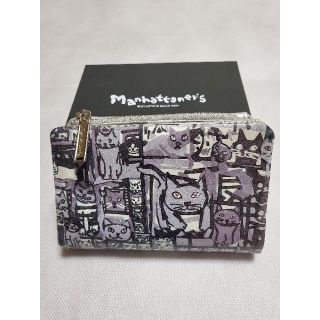 マンハッタナーズ(Manhattaner's)のManhattaner's マンハッタナーズ 二つ折り財布 「群衆猫」(財布)