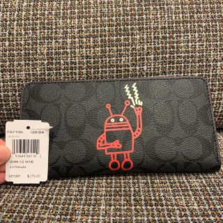 コーチ(COACH)の87105  コーチ　長財布　キースヘリング　黒　コラボ(長財布)