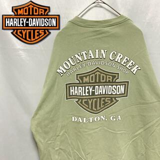 ハーレーダビッドソン(Harley Davidson)のHARLEY DAVIDSON ハーレー Tシャツ 3Dエンブレム グリーン(Tシャツ/カットソー(半袖/袖なし))