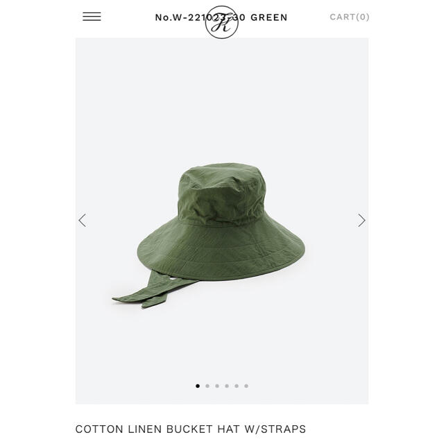 キジマタカユキCOTTON LINEN BUCKET HAT W/STRAPS - tigeriam.com