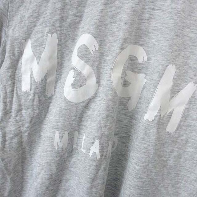 MSGM - エムエスジーエム MSGM ロゴ Tシャツ カットソー 半袖 グレー S