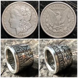 アメリカ モルガンダラー コインリング ブランド ReD 指輪 コイン 硬貨(リング(指輪))
