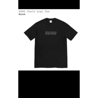 シュプリーム(Supreme)のSupreme KAWS Chalk Logo Tee "Black"(Tシャツ/カットソー(半袖/袖なし))