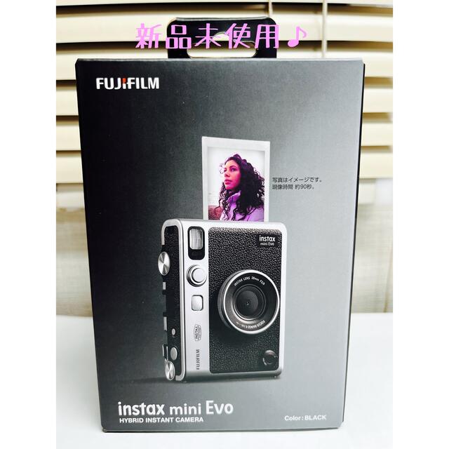 すずらん FUJIFILM ハイブリッドカメラ instax mini EVO ブラック