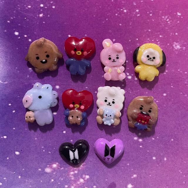 3dネイルパーツ オーダー ネイルパーツ ちいかわ マイメロ うさぎ bt21