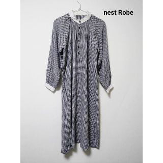 ネストローブ(nest Robe)のnest Robe ネストローブ チェックワンピース(ロングワンピース/マキシワンピース)