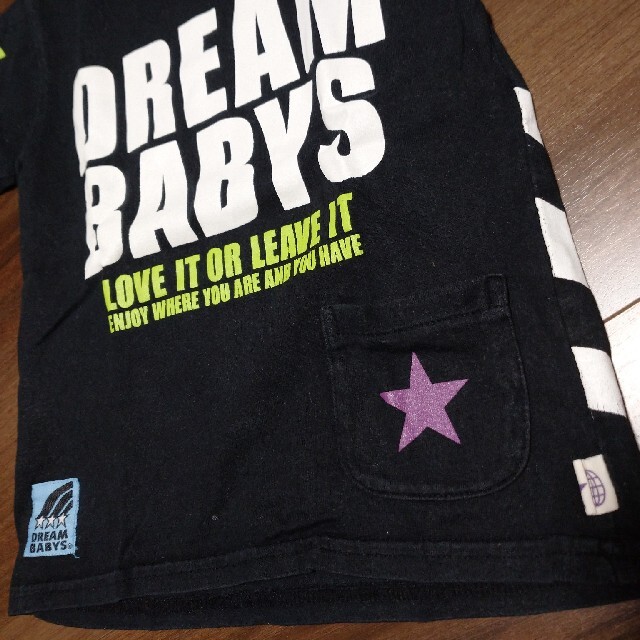 DREAMBABYS(ドリームベイビーズ)のドリームベイビーズ 100cm 黒Tシャツ キッズ/ベビー/マタニティのキッズ服男の子用(90cm~)(Tシャツ/カットソー)の商品写真