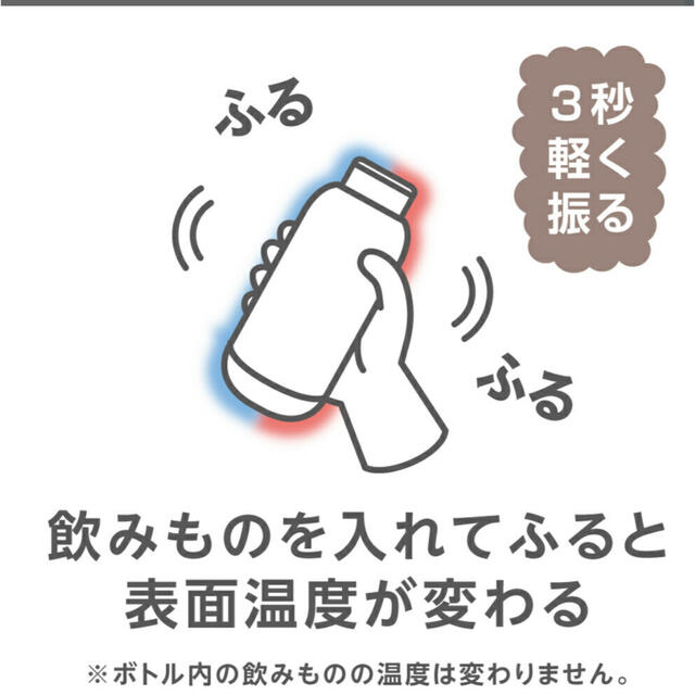 ドウシシャ(ドウシシャ)の【新品未使用】オンドゾーン　水筒　ドウシシャ　ふるふるボトル360ml キッズ/ベビー/マタニティの授乳/お食事用品(水筒)の商品写真