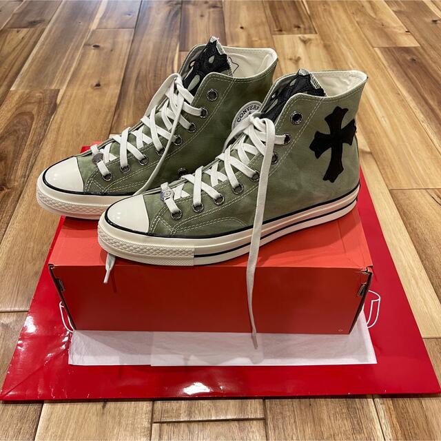 Chrome Hearts(クロムハーツ)の新品 激レア クロムハーツ コンバース converse クロスパッチ CT70 メンズの靴/シューズ(スニーカー)の商品写真