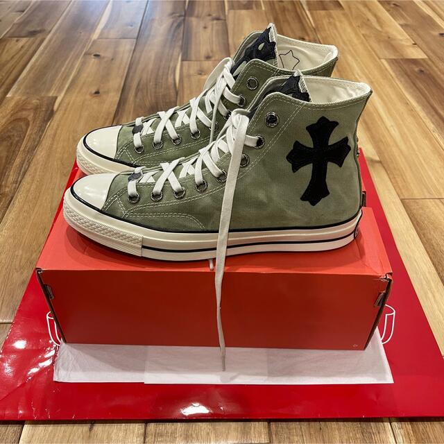 Chrome Hearts(クロムハーツ)の新品 激レア クロムハーツ コンバース converse クロスパッチ CT70 メンズの靴/シューズ(スニーカー)の商品写真