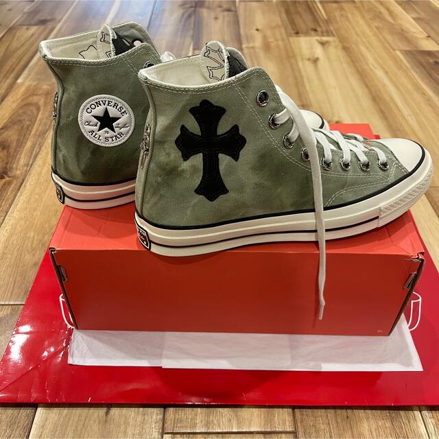 Chrome Hearts(クロムハーツ)の新品 激レア クロムハーツ コンバース converse クロスパッチ CT70 メンズの靴/シューズ(スニーカー)の商品写真