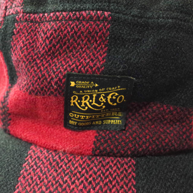 RRL(ダブルアールエル)のRRL EAR FLAP HUNTING CAP チェックパイロットキャップ メンズの帽子(キャップ)の商品写真