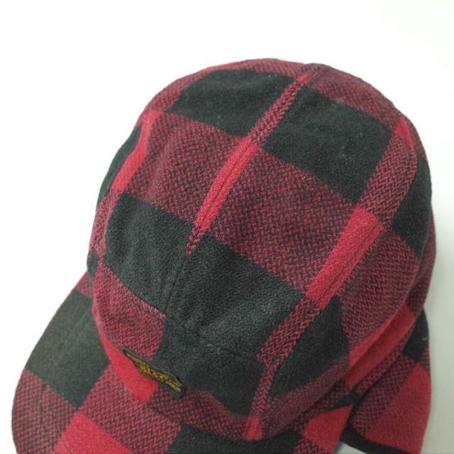 RRL(ダブルアールエル)のRRL EAR FLAP HUNTING CAP チェックパイロットキャップ メンズの帽子(キャップ)の商品写真