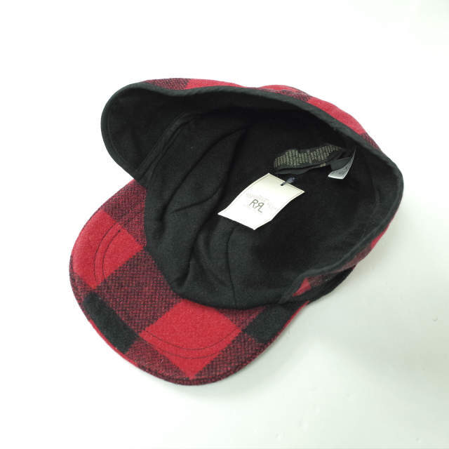 RRL(ダブルアールエル)のRRL EAR FLAP HUNTING CAP チェックパイロットキャップ メンズの帽子(キャップ)の商品写真