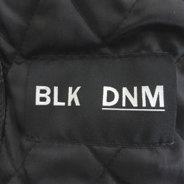 BLK DNM レザー ライダース ジャケット ブルゾン ダブル S ブラック