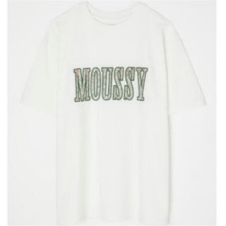 マウジー(moussy)のmoussy ロゴTシャツ 白(Tシャツ(半袖/袖なし))