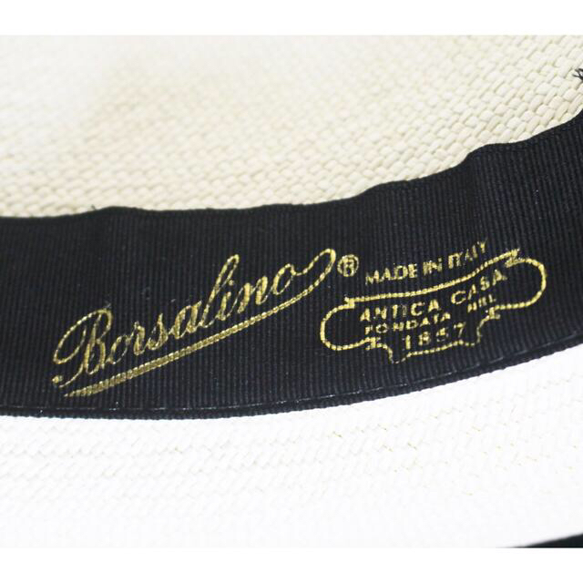 Borsalino(ボルサリーノ)の《ボルサリーノ》新品 イタリア製 天然草 パナマハット 麦わら帽子 58(M) メンズの帽子(ハット)の商品写真