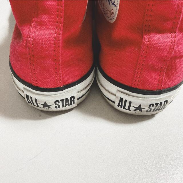 CONVERSE(コンバース)のコンバース　赤　ハイカット レディースの靴/シューズ(スニーカー)の商品写真