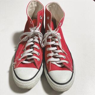 コンバース(CONVERSE)のコンバース　赤　ハイカット(スニーカー)