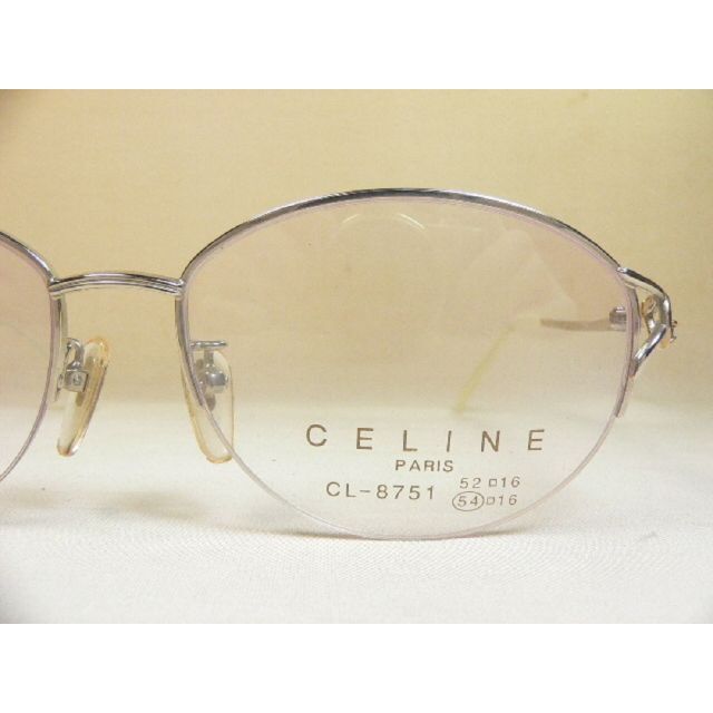 celine(セリーヌ)のCELINE 天然タンザナイト付 ヴィンテージ 眼鏡 フレーム セリーヌ レディースのファッション小物(サングラス/メガネ)の商品写真