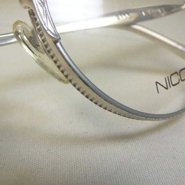 NICOLE ヴィンテージ 眼鏡 フレーム 風防 強度用? サビ メッキ剥げ