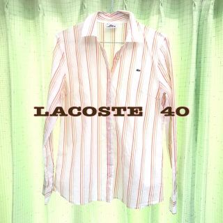 ラコステ(LACOSTE)の<未使用> LACOSTE ラコステ シャツ ブラウス ボーダー 40(シャツ/ブラウス(長袖/七分))