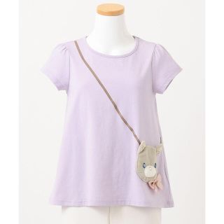 エニィファム(anyFAM)のanyFAM アニマルポシェットTシャツ ねこ 120 新品(Tシャツ/カットソー)