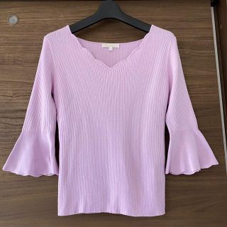 プロポーションボディドレッシング(PROPORTION BODY DRESSING)のプロポーションボディドレッシング　スカラップリブニットカットソー(カットソー(長袖/七分))