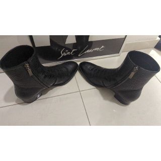 Saint Laurent - サンローラン saint lauren クロコ型押しブーツ 40