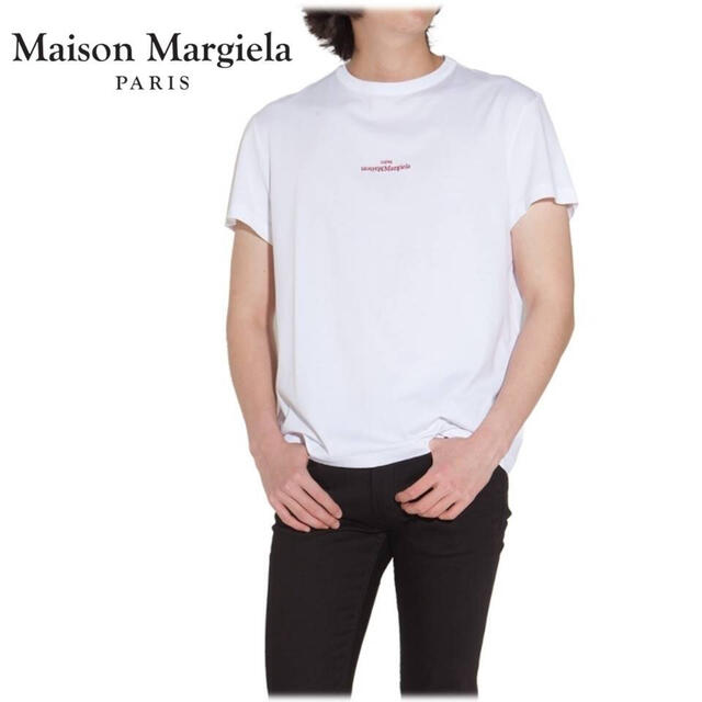 maison margiela ロゴ 刺繍 Tシャツ