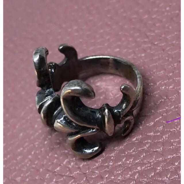 百合　シルバー925リング　SILVER925 銀指輪　スターリング　12号ai メンズのアクセサリー(リング(指輪))の商品写真