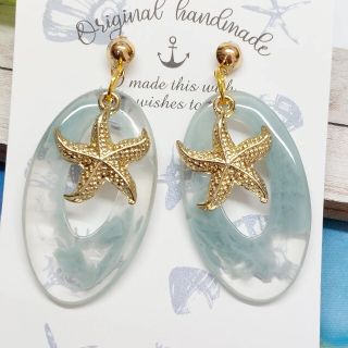 starfishピアス　イヤリング(ピアス)