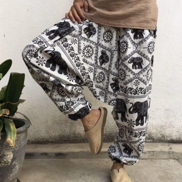 SALE/62%OFF】 新品 アジアン エスニック柄 サルエルパンツ カラフル
