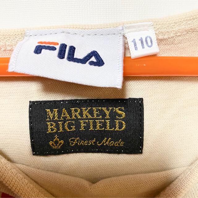 MARKEY'S(マーキーズ)の美品♡マーキーズ MARKEY'S FILA コラボ ワンピース 110 キッズ/ベビー/マタニティのキッズ服女の子用(90cm~)(ワンピース)の商品写真