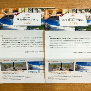 日本駐車場開発　2022株主優待　2冊(スキー場)