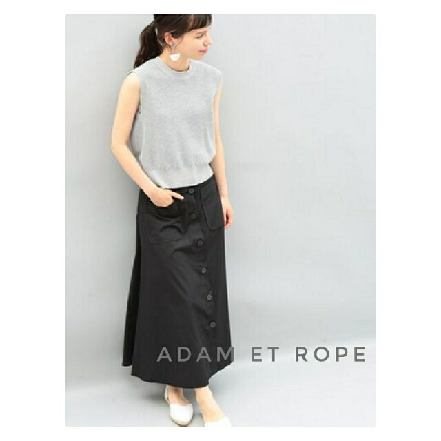 Adam et Rope'(アダムエロぺ)のドラえもん様専用 ADAM ET ROPE  釦あきスカート フレアスカート レディースのスカート(ロングスカート)の商品写真