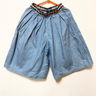 ユニカ(UNICA)の超美品♡unica ユニカ ワイドパンツ サックスブルー 110 親子お揃い(パンツ/スパッツ)