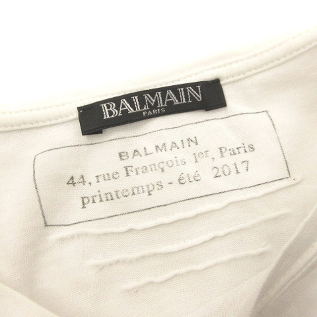 最安値最新作 BALMAIN - バルマン Tシャツ カットソー 長袖 刺繍 肩金 ...