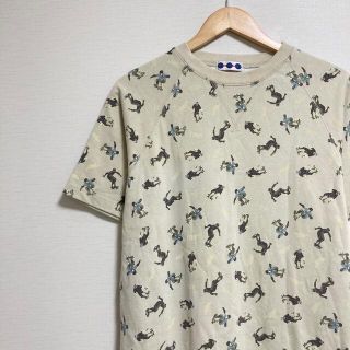 スケボー柄 総柄 Tシャツ 綿100%(Tシャツ/カットソー)