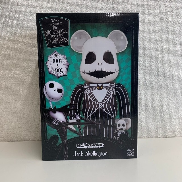 ベアブリック　be@rbrick　ナイトメア　ジャック　400% エンタメ/ホビーのおもちゃ/ぬいぐるみ(キャラクターグッズ)の商品写真